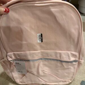 NEW Light Pink Bookbag Backpack with Front Zip Pocket
